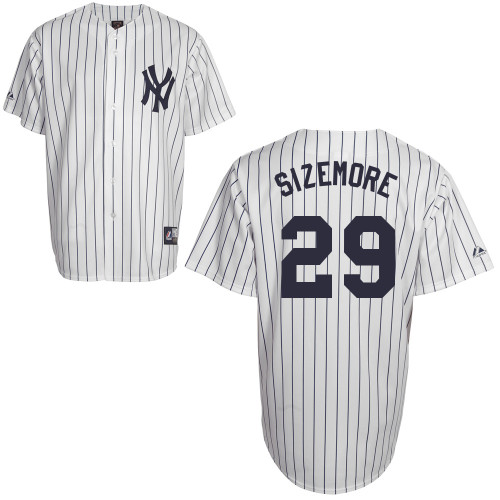 Scott Sizemore #29 Youth Baseball Jersey-New York Yankees Authentic Home White MLB Jersey